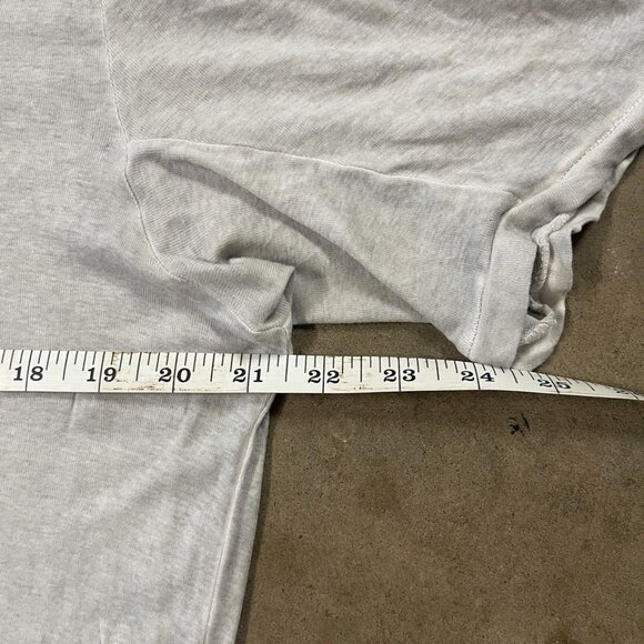 Manuel Marte Elongated Scoop Hem Light Gray 100% Cotton Fashion T Shirt Size L - Picture 6 of 12